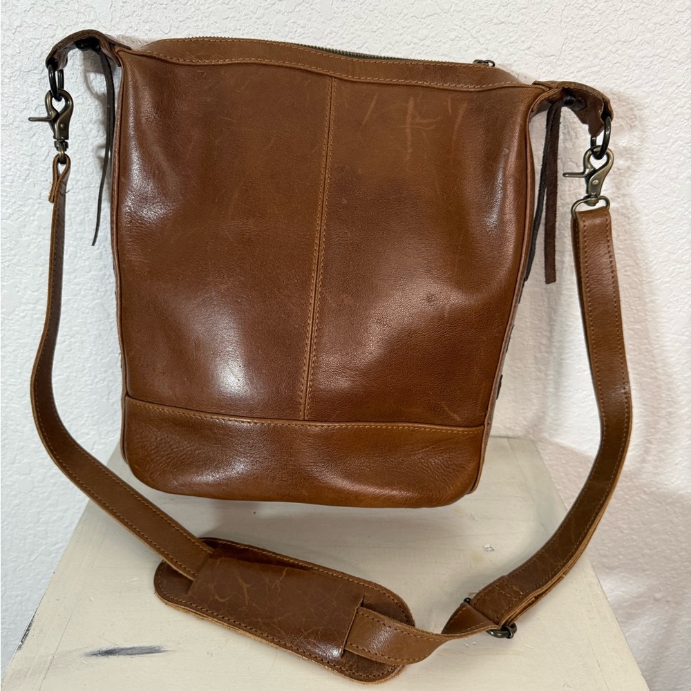 Sts Ranchwear Remnants Patchwork Leather Mailbag … - image 3